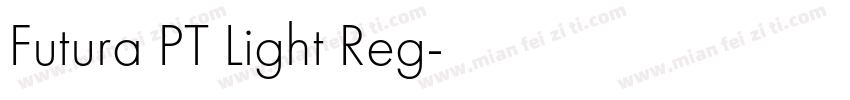 Futura PT Light Reg字体转换